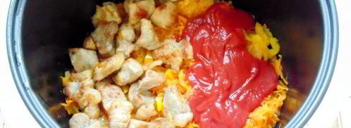 гречка по-купечески в мультиварке со свининой. Шаг 13