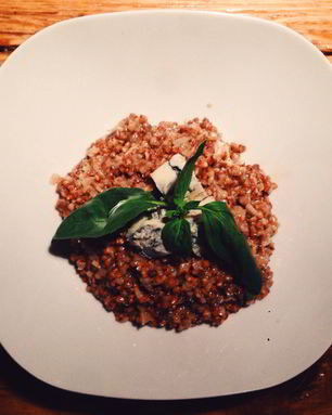 Гречка ризотто с горгонзолой