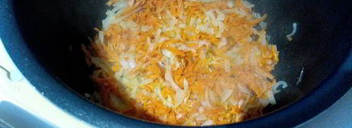 гречка с фаршем в мультиварке. Шаг 3