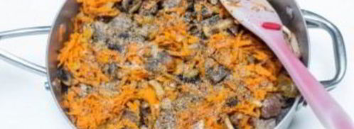 гречка с грибами и мясом. Шаг 6