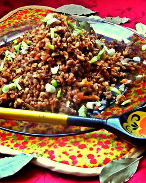 Гречка с мясом и корнеплодами