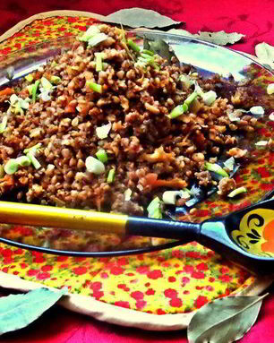 Гречка с мясом и корнеплодами