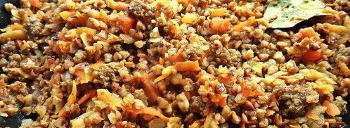 гречка с мясом и корнеплодами. Шаг 11