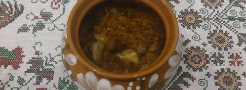 гречка с мясом в горшочках. Шаг 9