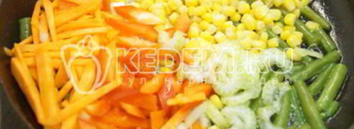 гречка с овощами и фасолью. Шаг 4