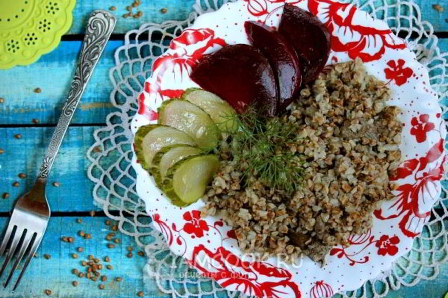 Рецепт гречки с печенью