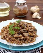 Гречка с шампиньонами в мультиварке