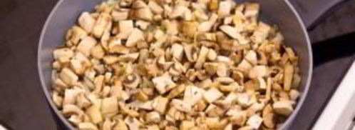 гречка с сосисками и грибами. Шаг 6