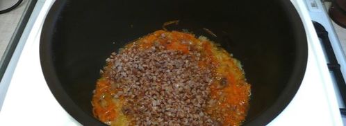 гречка с тушенкой в мультиварке. Шаг 7