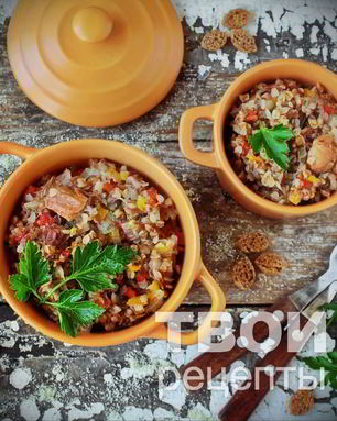 Гречка с тушенкой