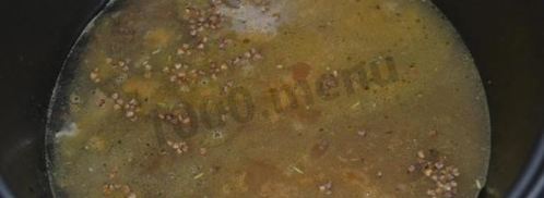 гречневая каша с мясом в мультиварке. Шаг 12