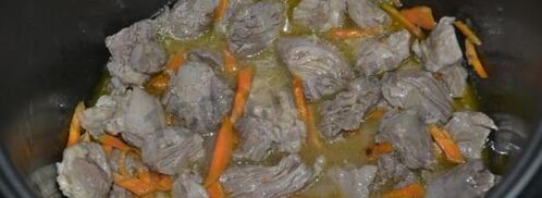 гречневая каша с мясом в мультиварке. Шаг 5