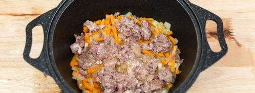 гречневая каша с тушенкой по-армейски. Шаг 6