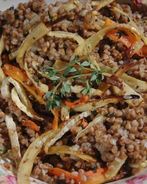 Гречневая каша с запеченными овощами