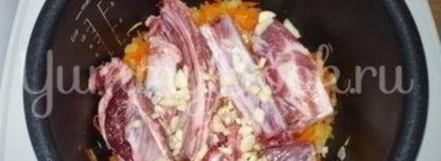 гречневая каша со свиными ребрышками из мультиварки. Шаг 4