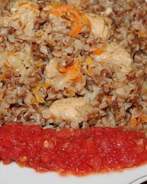 Каша гречневая со свининой