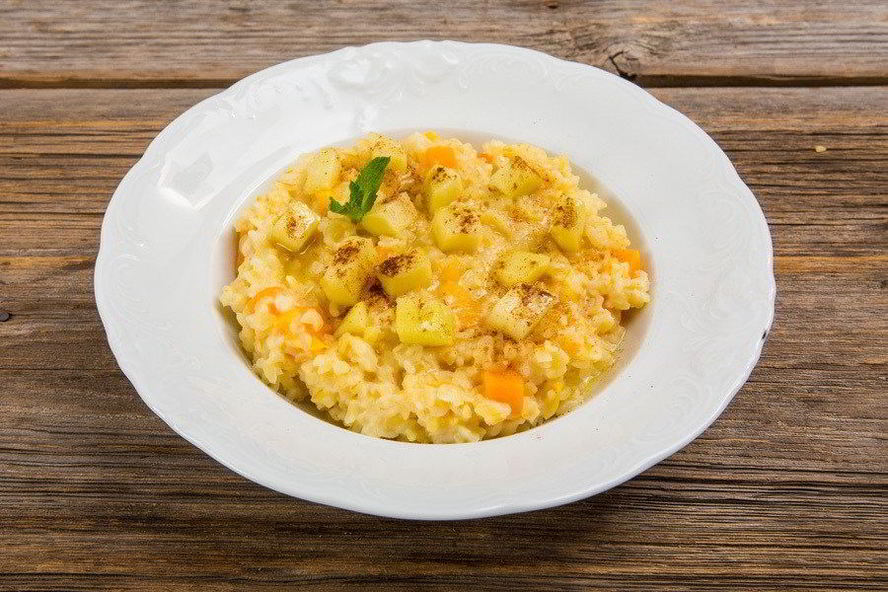 Рецепт каши из булгура с тыквой и яблоками