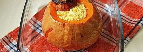 каша в тыкве, запеченная в духовке. Шаг 15