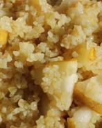 Медовая каша из булгура с грушей