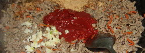 мясная каша с отрубями. Шаг 6