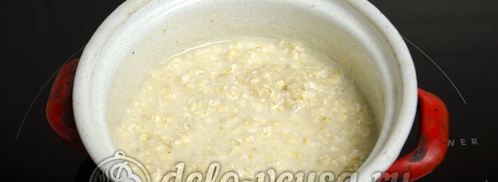 овсяная каша на воде. Шаг 2