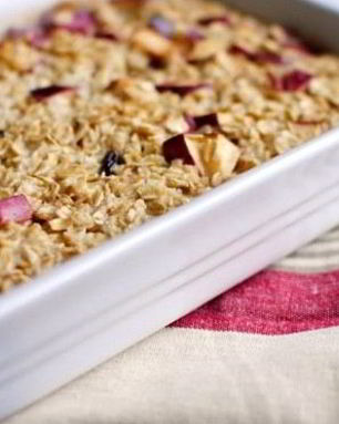 Овсянка с яблоками