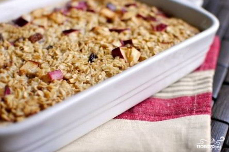 Рецепт овсянки с яблоками