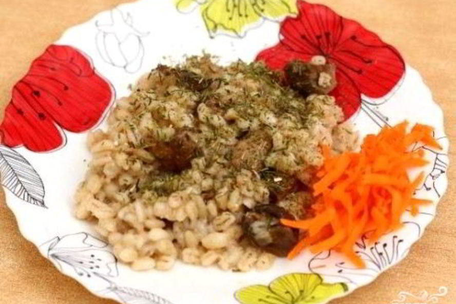 Рецепт перловки с грибами в мультиварке