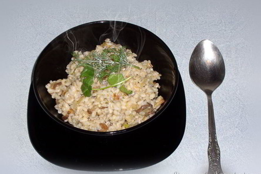 Рецепт перловки с грибами