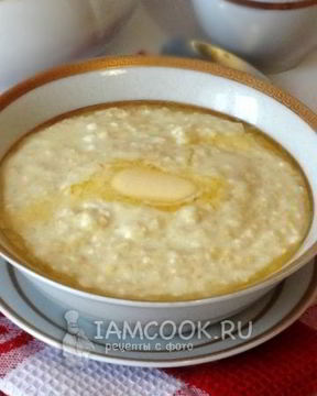 Пшенная каша с творогом