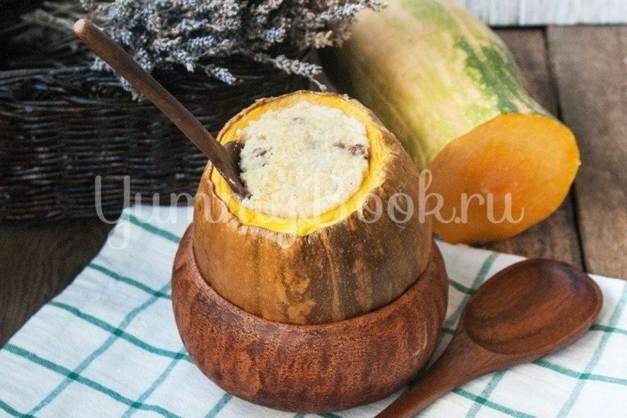 Рецепт пшенной каши в тыкве