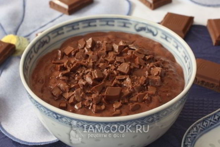 Рецепт шоколадной рисовой каши