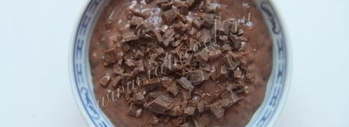 шоколадная рисовая каша. Шаг 12