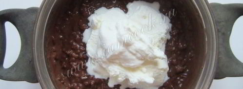 шоколадная рисовая каша. Шаг 10