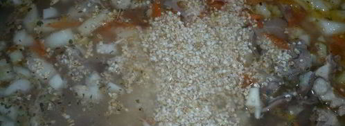 ячневая каша на бараньей рульке. Шаг 4