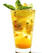 Апельсиновый пунш с джином и цитрусовым льдом