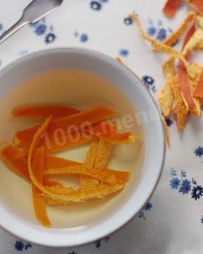 Чай с мандариновой кожурой