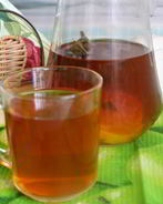 Холодный чай с мятой, имбирем и лимоном