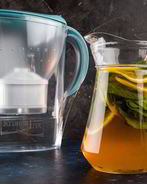 Холодный летний чай с мятой и лимоном