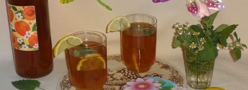 холодный зеленый чай с ромашкой и мелиссой. Шаг 7