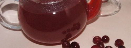 клюквенный чай на травяном настое. Шаг 5