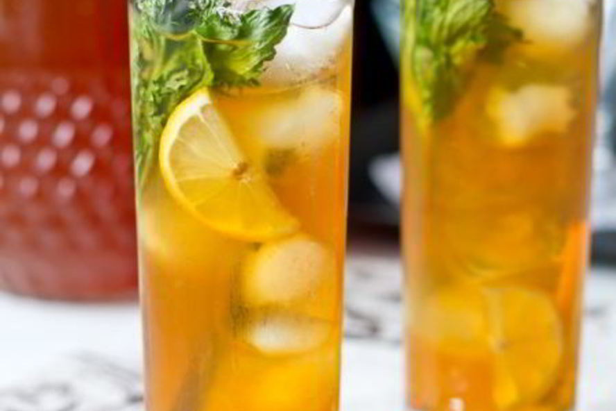 Рецепт ледяной чай с имбирем, лимоном и мятой