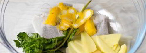 ледяной чай с имбирем, лимоном и мятой. Шаг 2