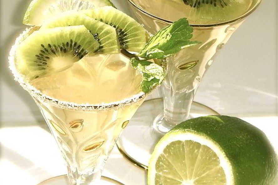 Рецепт мятного желе из зеленого чая с киви