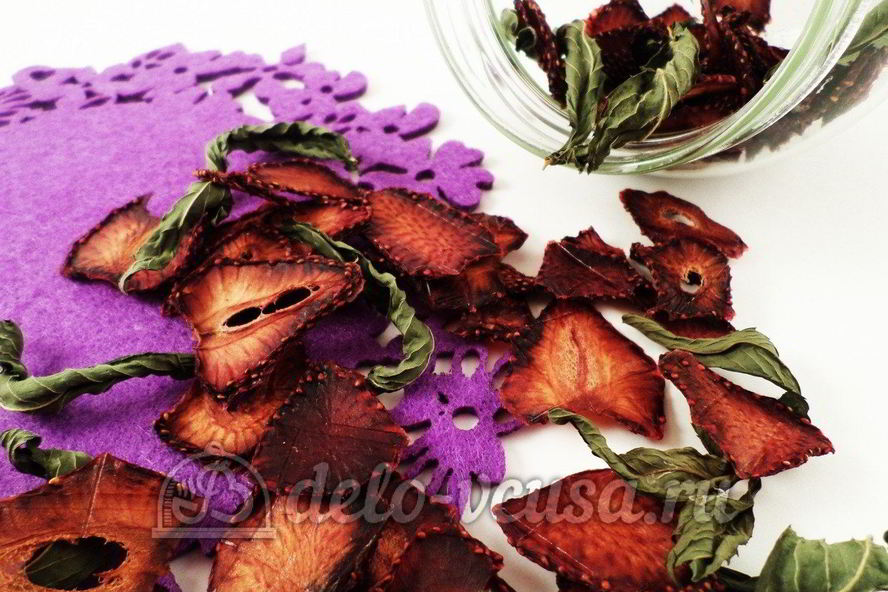 Рецепт сушеной клубники на чай