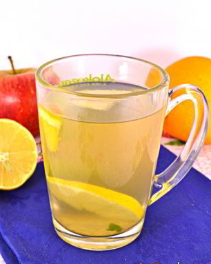 Яблочно-цитрусовый чай с мятой