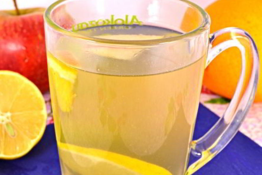 Рецепт яблочно-цитрусового чай с мятой