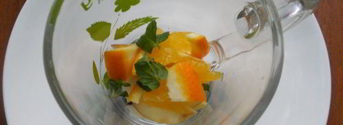 яблочно-цитрусовый чай с мятой. Шаг 2