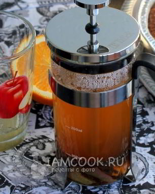 Яблочный чай с апельсином