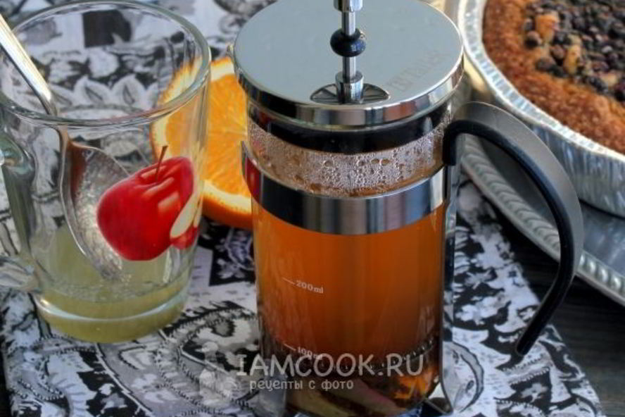 Рецепт яблочного чая с апельсином